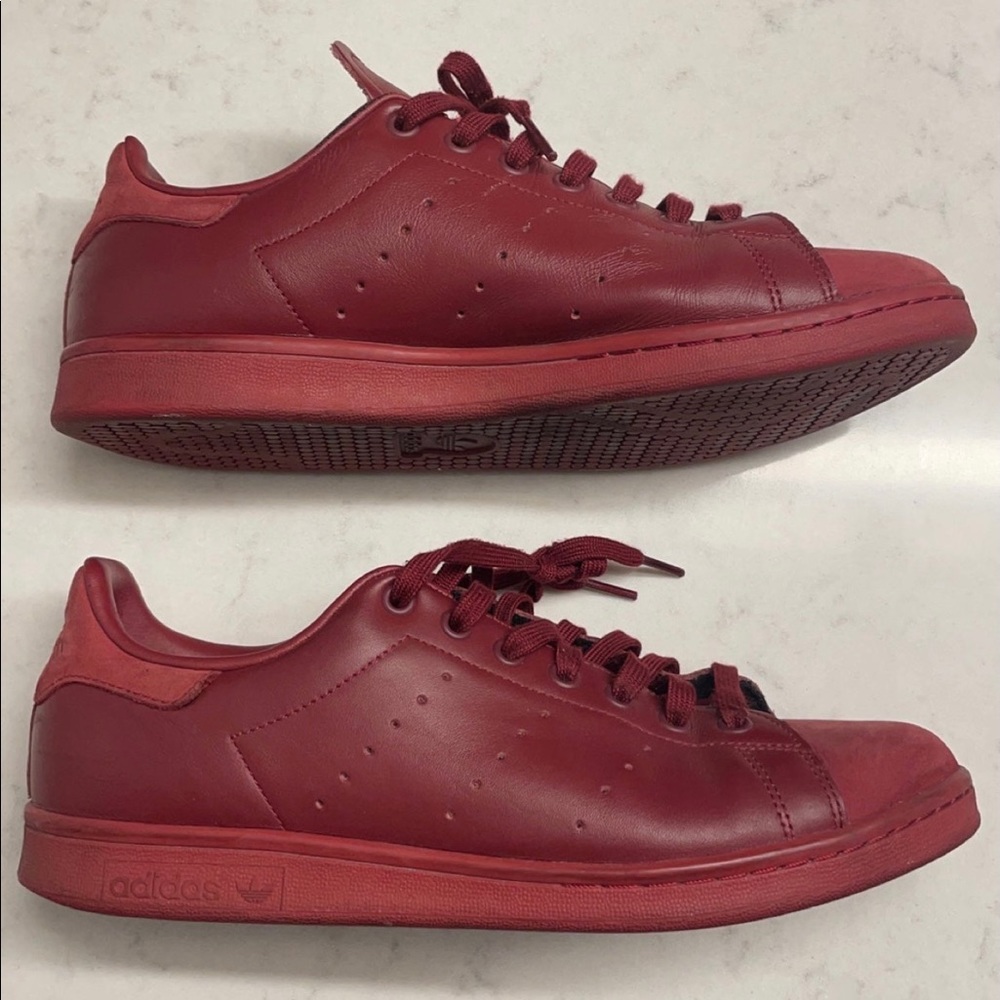 Adidas Stan smith leather burgundy 10